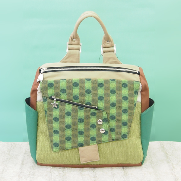 Square Backpack S * Light Green（四角いリュックS・きみどり）