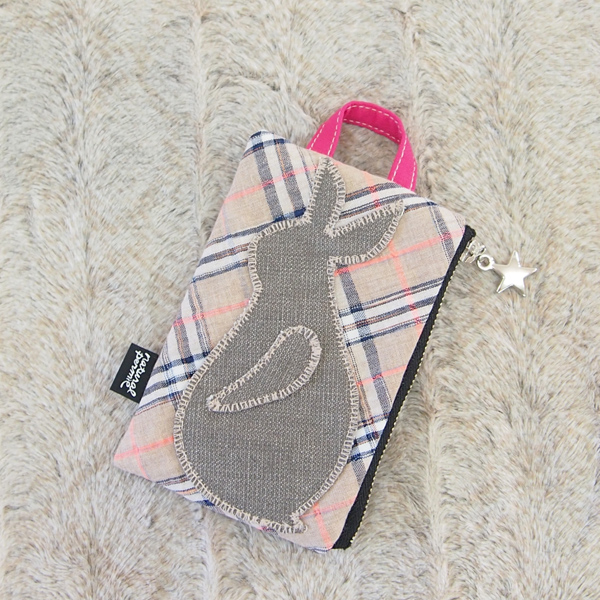 IC Card & Key Case L * Beige Rabbit（カード&キーケース・ベージュうさぎ）