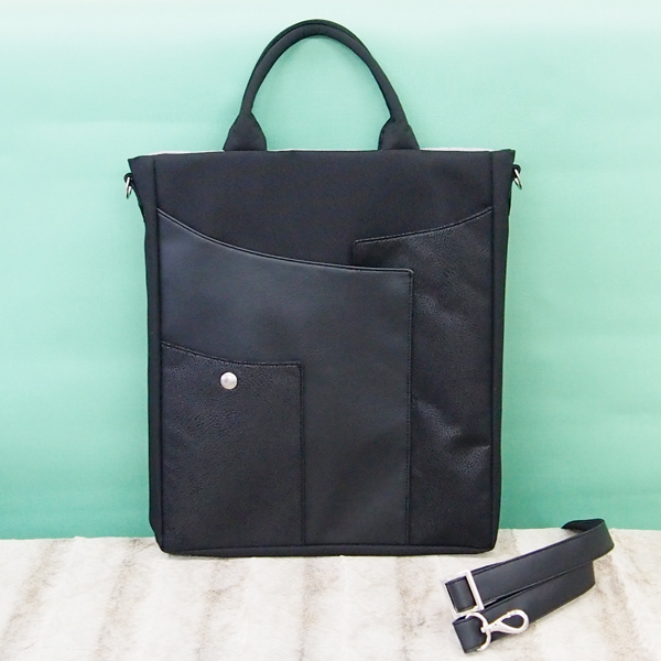 2WAY BAG Long * Black Leather （2WAY 縦長・黒レザー）
