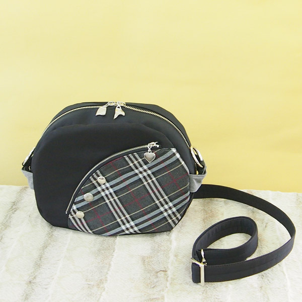 Box Shoulder  * Gray Check（ボックスショルダー・グレーチェック柄）