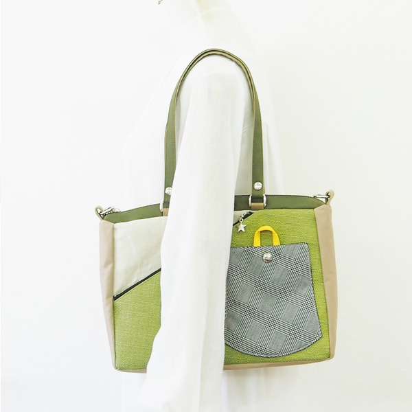 2WAY BAG Square  * Light Green（2WAY 四角型・黄緑）