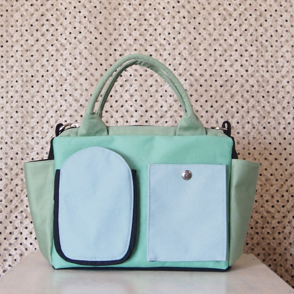 2WAY BAG Square S  *  Mint（2WAY 四角型S・ミント）