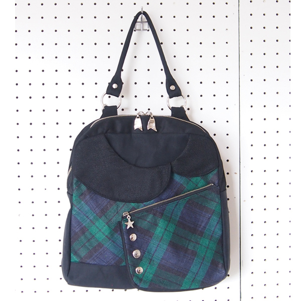 2WAY Collar Backpack * BW Check（2WAYえりリュック・ブラックウォッチチェック柄）