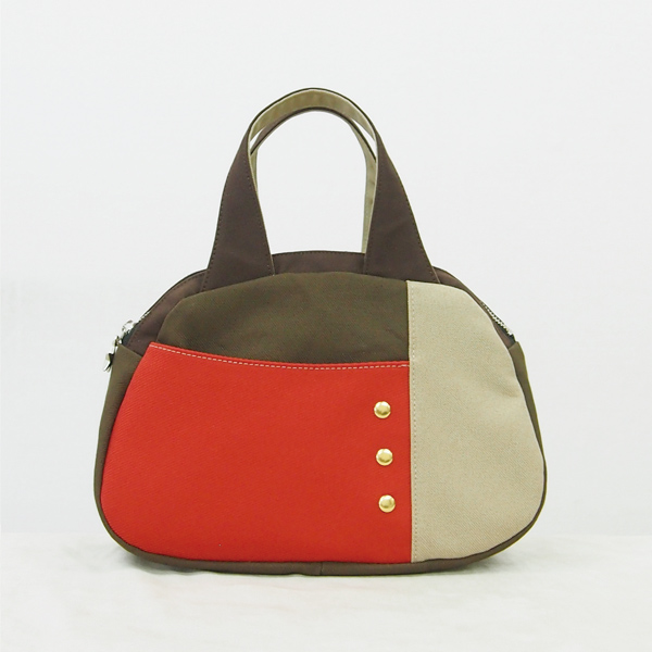 Mini Boston * Red & Beige（ミニボストン・赤とベージュ）