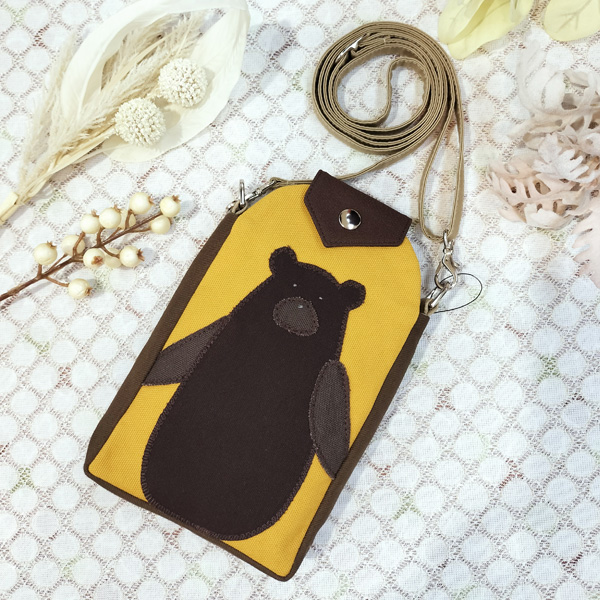 Mobile Shoulder * Mustard & Bear（ワーク＆スマホショルダー・マスタードとクマ）